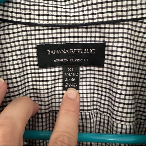 Lot Mens Shirts (14). XL Neck size 17.5, (3 size L) Chaps, Izod, JCrew, Banana. - Picture 7 of 15